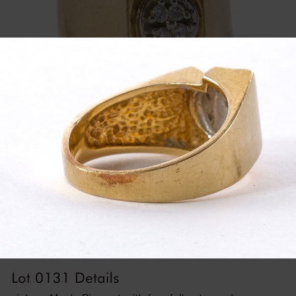 Men’s 14 Kt Gold Yellow Ring - Picture 4 of 4